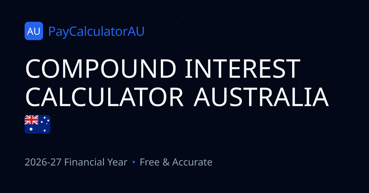 Compound Interest Calculator Australia 🇦🇺